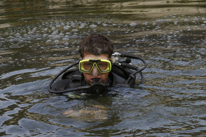 Tauchen im Weiher-3.jpg - Fast so warm wie das Mittelmeer